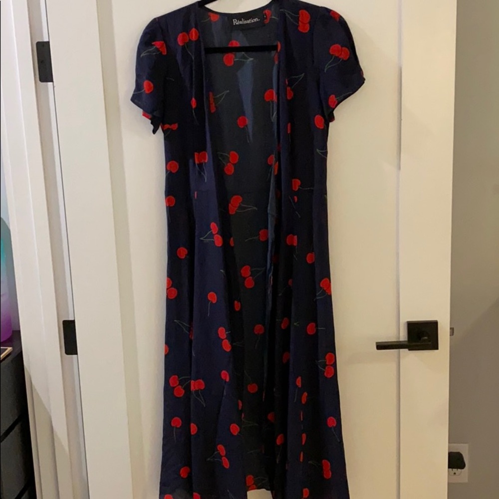 Realisation wrap cherry dress